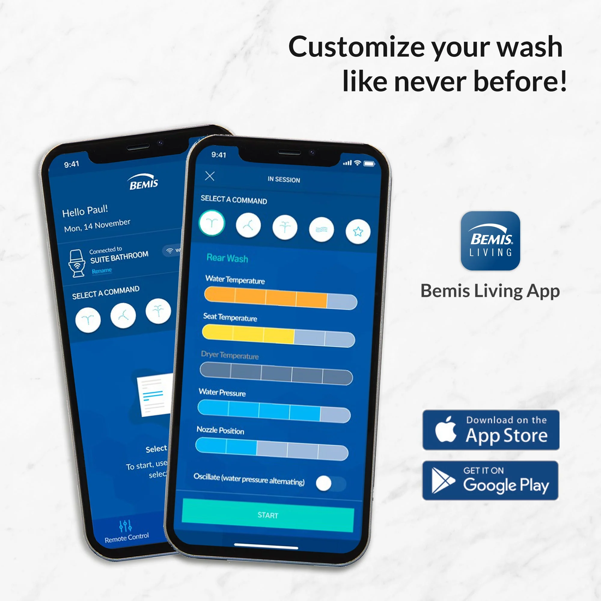 BB-1200 Elongated Bidet Toilet Seat with Bemis Living App - Image 4