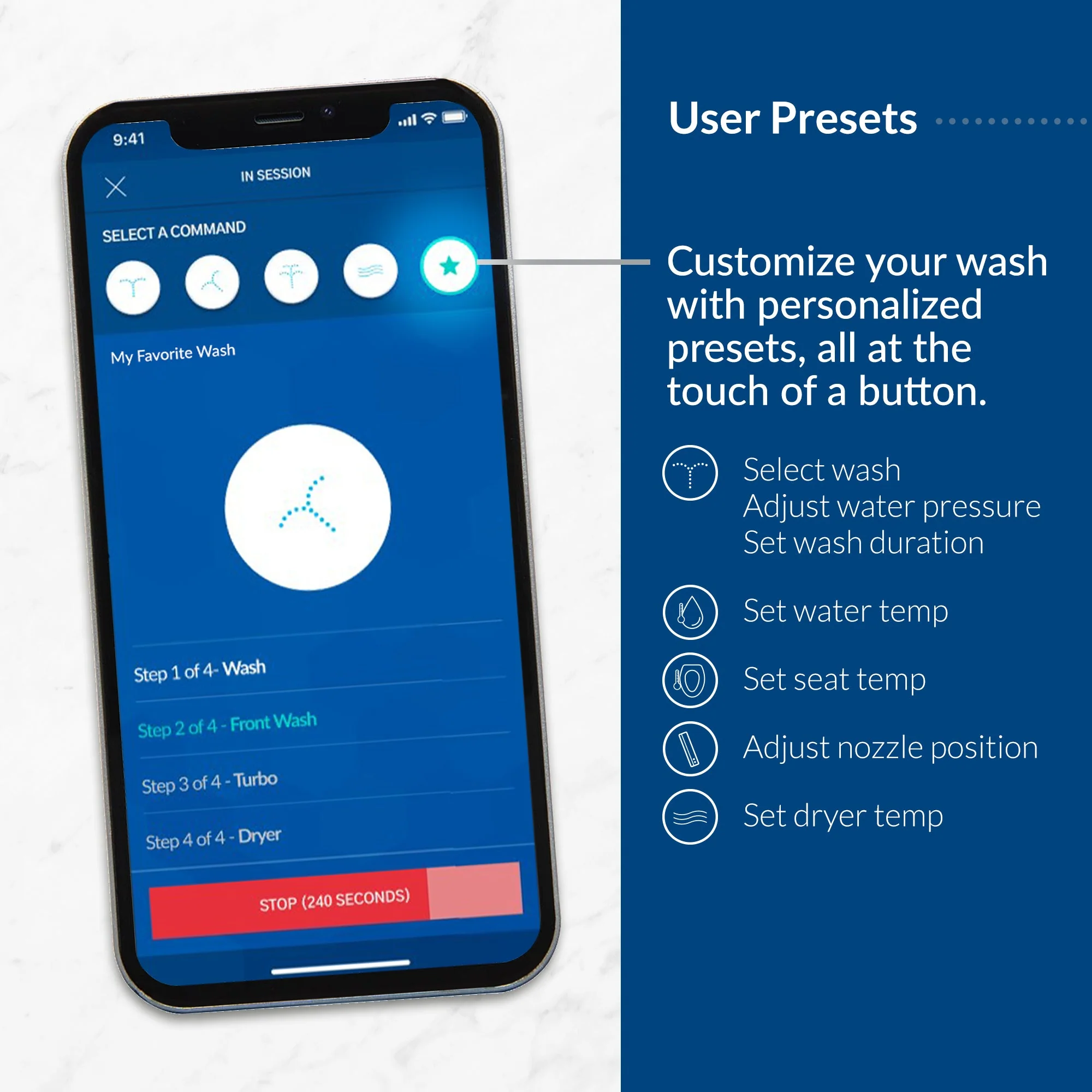 BB-1200 Elongated Bidet Toilet Seat with Bemis Living App - Image 5